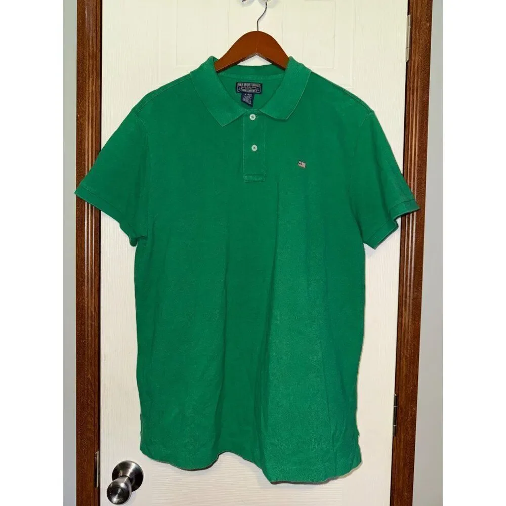 Polo Ralph Lauren Jeans Company Green Short‎ Sleeve Polo Shirt SIZE XL